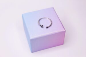 Anillo ojo y luna plata