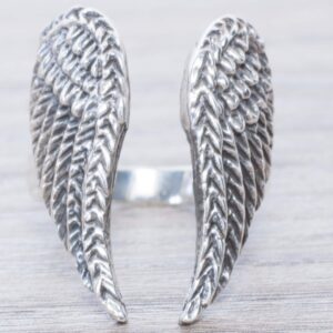 Anillo doble ala ajustable Plata de Ley 925