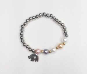 Pulsera detalle elefante y bolitas
