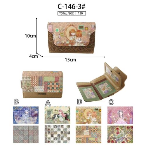 Cartera solapada Sweet & Candy muñecas c-146-3